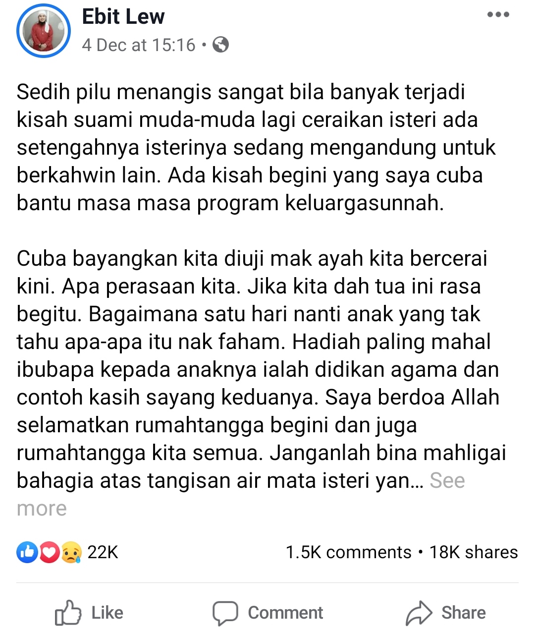 Isteri Ini Amanah Bukan Kita Suka Kita Jaga Tak Suka Ceraikan Lihat Isteri Kenangkanlah Ibu Kita Kenangkan Anak Perempuan Kita Kenangkanlah Suara Viral Malaysia