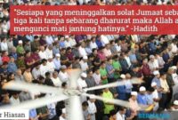 Hukum Tinggalkan 3 Kali Solat Jumaat