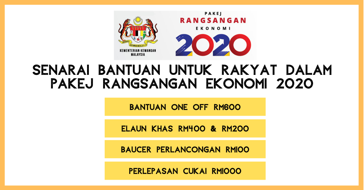 Senarai Bantuan Untuk Rakyat Dalam Pakej Rangsangan 