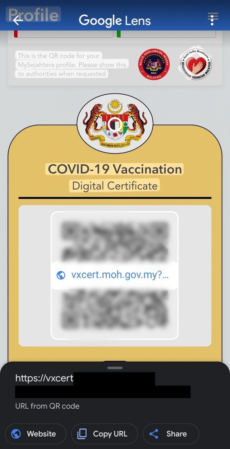 Cara Semak Ketulenan Sijil Digital Vaksin